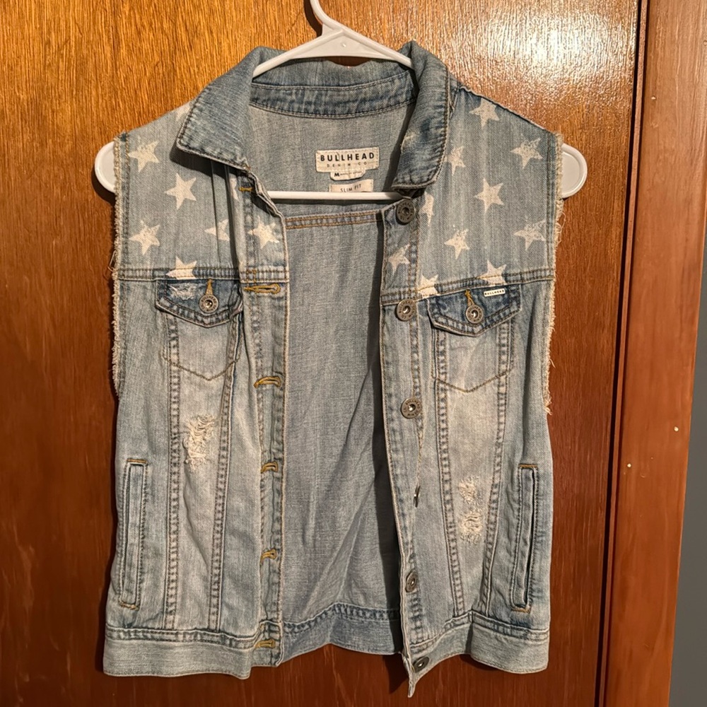 Jean jacket vest